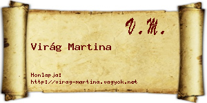 Virág Martina névjegykártya